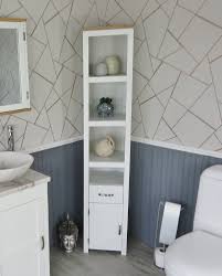 Get all of your bathroom supplies organized and stored with a new bathroom cabinet. Solid Oak Top White Bathroom Furniture Storage Unit 499 Bathroom Vanity Units