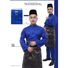 Baju ini memiliki kerah dan motif sulaman benang emas yang khas seperti baju china. Baju Melayu Cekak Musang Teluk Belanga Shopee Malaysia