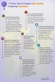 E Learning Translations 7 Useful Tips Infographic Elearning Learning And Development Learning