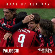 Alberto paloschi of chievo riccardo montolivo of milan in action during the serie a match between ac chievo verona and ac milan at stadio. Ac Milan Gotd Paloschi Ac Milan Vs Siena 2008 Facebook
