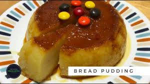 Eggless Custard Bread Pudding Stove Top Recipe Custard Powder Recipes Pudding Stove Top Recipes