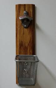 Basketball bottle opener magnetic, wooden wall mount opener beer with cap collector catcher, magnetic refrigerator paste, gift for men, basketball and beer lovers, use as home kitchen or bar decor. Wall Mount Bottle Opener With Cap Catcher Solid Wood Beer Opener Gift Magnetic Beer Wood Beer Opener Diy Wall Mounted Bottle Opener