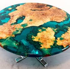 Round Resin River Table Etsy In 2020 Diy Resin Table Resin Table Wood Resin Table
