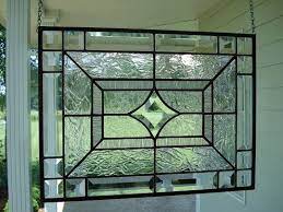 Clearly Lovely Modern Clear Stained Glass Stained Glass Panels Modern Stained Glass Stained Glass Diy