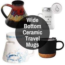 Sold and shipped by toynk. Wide Bottom Ceramic Travel Mug Road Mugs