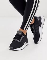 Black And White Adidas Running Shoes Womens Adidas Originals U Path Run Sneaker In Black In 2020 Adidas Shoes Women Adidas Shoes Nmd Adidas Women