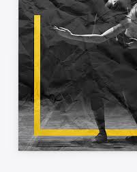 This one features a glued poster to the wall with creases. Crumpled Square Poster Mockup In Stationery Mockups On Yellow Images Object Mockups