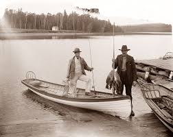 Late 1800s Lake Gogebic Michigan Canoe Fishing Fishing Photos Fishing Trip