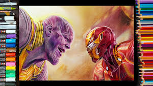 Maybe you would like to learn more about one of these? Iron Man Vs Thanos Drawing Avengers Infinity War Thanos Buster Armor By Pritam Saha Youtube