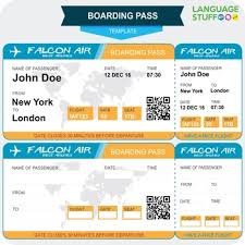Make your wedding invitation a bit more special and unique with this airline boarding pass ticket design. Boarding Pass Template Worksheets Teaching Resources Tpt