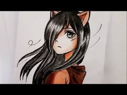 Cute pink hair cat sweater anime girl. Á´´á´° Draw Cat Girl And Coloring 3 100 Youtube