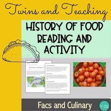 History Of Food Lesson Video Food Lessons Elementary Curriculum Culinary Classes