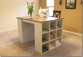 Diy pallet farm table desk from funky junk. Made It On Monday Craft Room Desk Craft Table Diy Bookshelves Diy