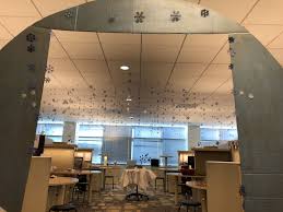 Snow Globe Decoration Of Office Cubicles Office Cubicle House Office Decor