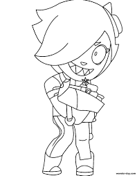 Colette is a chromatic brawler that can be unlocked as a brawl pass reward at tier 30 from season 3: Colette Brawl Stars Coloring Pages Free Printable