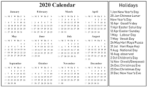 If a public holiday falls on a weekly rest day (friday or sunday as applicable), the following day shall be a public holiday, and if such following day is also a public holiday, the subsequent day shall be a public holiday. Free Blank Singapore Calendar 2020 Pdf Excel Word Best Printable Calendar
