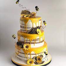 Francisco Futi On Instagram Beeees Bees Bees A Honey Themed Cake For A Celebration This Weekend Bee Baby Shower Cake Bee Cakes Bee Birthday Cake