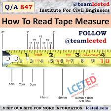How To Read A Measurement Tape | Tape measurement | inches and meter tape  -lceted LCETED INSTITUTE FOR CIVIL ENGINEERS