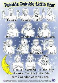 Asl Song Twinkle Twinkle Little Star Sign Language Alphabet Baby Signs British Sign Language