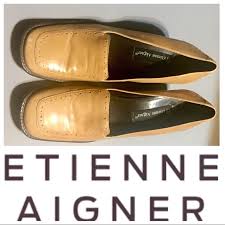 etienne aigner women s leather oxford loafer wedge