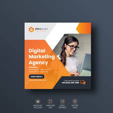 Digital Business Marketing Social Media Banner Or Square Flyer Template Social Media Banner Digital Marketing Social Media Social Media Infographic