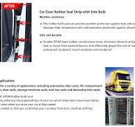 Automotive Door Weather Stripping Top Bulb Rubber Seal Trim ...
