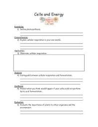 Cells And Energy Worksheet Photosynthesis Worksheets Ngss Science