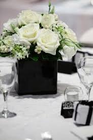 Black And White Centerpieces For Wedding Tables Black And White Wedding Theme Black And White Wedding Theme Black Centerpieces White Centerpiece