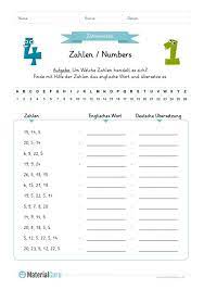Zu den tests sind immer auch die lösungen auf. Tipss Und Vorlagen Englisch Lernen Zahlen Numbers Kindegarten Pdf Englisch Lernen Englisch Lernen Kinder Englisch Worter Lernen