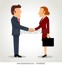 Business Deal Icons Stock Vectors Vector Clip Art Shutterstock With Images Simple Cartoon Business Women Icon