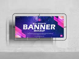 Download Free Advertising Wall Mounted Banner Mockup Design Mockup Planet Mockup Design Free Advertising Mockup
