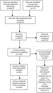 prisma flow chart detailing the screening of literature