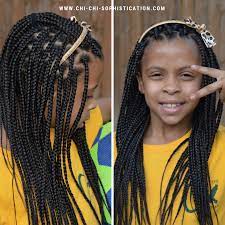 Chi infra thermal trio kit | kohls. Boxed Braids For Kids Kids Box Braids Girls Hairstyles Braids Short Box Braids