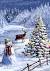 Christmas Mountain Drawing