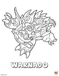 warnado attaque est un coloriage de skylanders enfant des trois rois saints