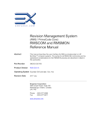 L1 (for licensed content), then reboot psn patch and press r1 (for c00/demo). Revision Management System Rmscom And Rmsmon Reference Manualzz