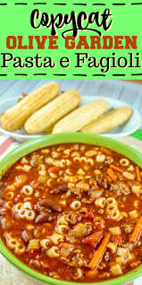 Copycat Olive Garden Pasta E Fagioli Recipe Pasta E Fagioli Olive Garden Minestrone Soup Pasta E Fagioli Soup