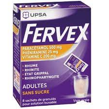 FERVEX SANS SUCRE ADULTES 8 SACHETS