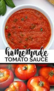 How To Make A Delicious Homemade Tomato Sauce Fresh Tomato Recipes Homemade Tomato Sauce Pasta Sauce Homemade