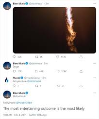 Spacex taking dogecoin to literal moon. Doge Soars 50 As Elon Musk Tweets Doge Once Again But Removes Bitcoin From His Twitter Bio