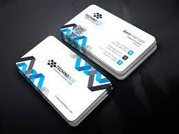 The backside of the card has a modern pattern, colors are easily… Chevron Elegant Corporate Business Card Template Graphic Templates Corporate Business Card Business Cards Creative Templates Business Card Template