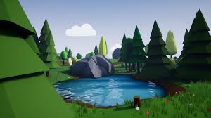 wallpaper 1920x1080 px environment forest lake low poly nature unreal engine 4 1920x1080 wallpaperup 1471231 hd wallpapers wallhere 1920x1080 px environment forest lake
