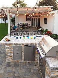 A pizza oven provides a stunning focal point for a completed outdoor room. 9 Diy Outdoor Kitchen Diy Easy Ideas And Tutorial Modern Outdoor Kitchen Diy Outdoor Kitchen Outdoor Kitchen Decor