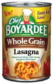 Chef Boyardee Whole Grain Lasagna 15 Ounce Cans Pack Of 12 Chef Boyardee Whole Grain Lasagna