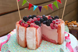 Light Red Berries Charlotte Cake Anne Sophie Fashion Cooking