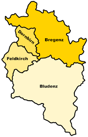 Sie können die karte lebenslang (zeitlich. Bezirke In Vorarlberg Ubersicht Karte Und Infos Vol At