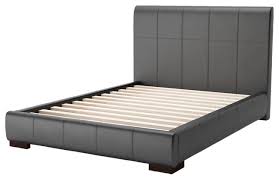 Zinus karthik upholstered platform bed. Modern Contemporary Full Size Platform Bed Frame Black Faux Leather Plywood Contemporary Platform Beds By House Bound 16459 Houzz