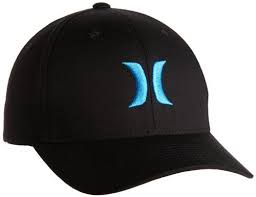 Hurley Men S One And Only Black Flexfit Hat Blue Hurley Mens Vintage Fashion Only Black
