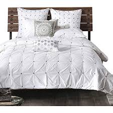 Shop our best selection of coastal & nautical bedding to reflect your style and inspire your home. Ink Ivy Masie King Cal King Size Bed Comforter Set White Elastic Embroidery Tufted Ruffles 3 Pieces Bedding Sets Farmhouse Goals