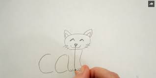 Gravissimo est le spécialiste français du cadeau personnalisé et original. Tuto Facile Dessinez Un Chat A Partir Du Mot Cat
